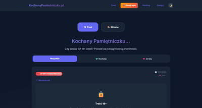 Kochany Pamiętniczku